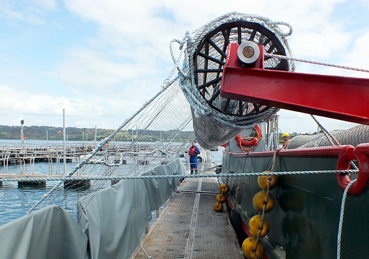 Schutznetze für weltweite Fischfarmen